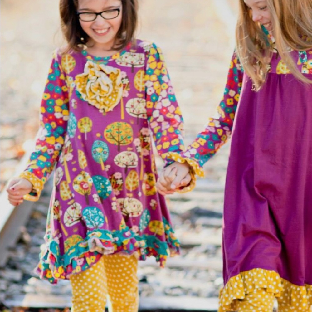 Jelly the Pug girls size 10 dress & Leggings